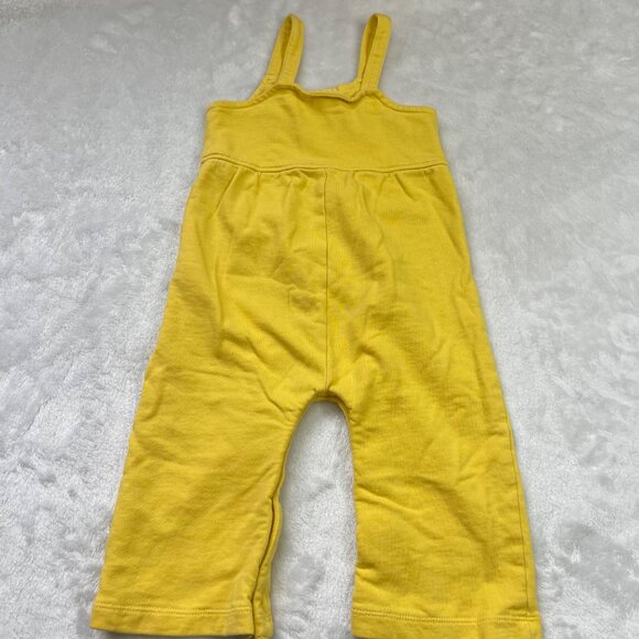 Hanna Andersson Easy Romper In Organic French Terry Unisex 85cm US 2 Yellow - Picture 8 of 9